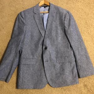 Banana Republic Light Blue Linen Blazer